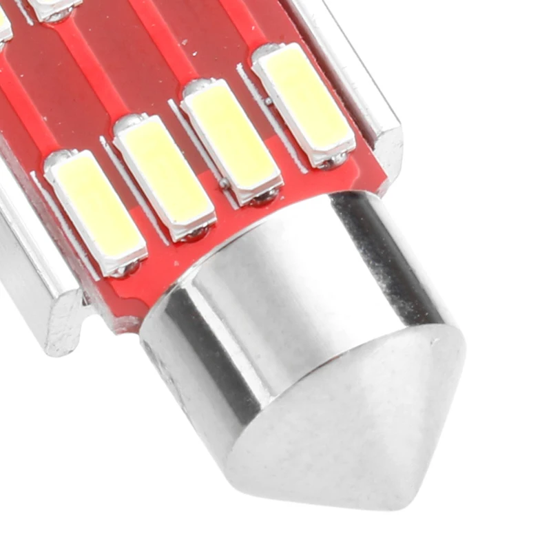 Номерных знаков 10 шт. 4014 12SMD C5W светодиодные лампы Canbus купола лампы для номерного знака автомобиля авто лампы автомобильные огни 31/36/39/41 мм