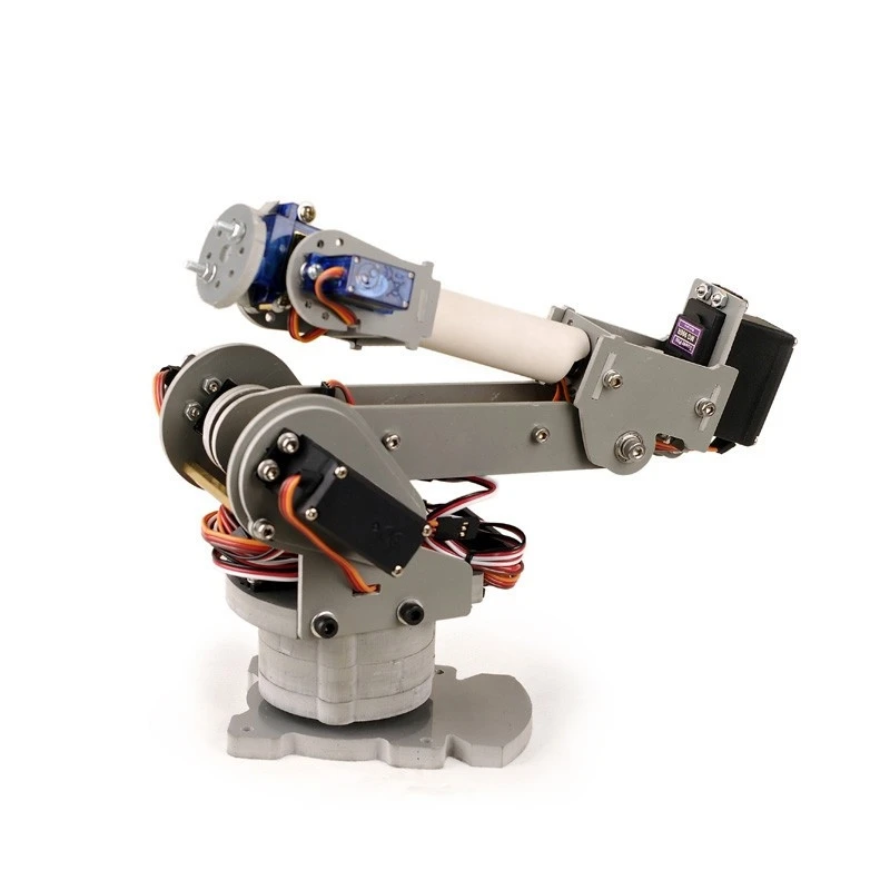 

6 Degrees of Freedom Metal Arm 6 Axis Parallel Laser Cutting Acrylic Robot Arm DIY Industrial Robot Arm + Steering Gear Optional