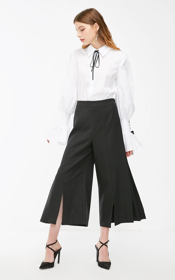 Vero Moda женские овечья шерсть 3D пошив широкие брюки | 31916J513