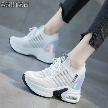 

Women Chunky Sneakers 2020 Fashion Platform Sneakers Ladies white Casual Shoes For Woman Breathable mesh Sports Dad Shoe m16