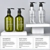 3pcs Clear Bottles Label Sticker Bathroom Shower Shampoo Body Wash Conditioner Labels Printed Transparent Soap Dispenser Sticker 2