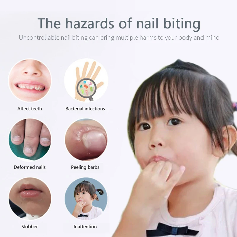 Children Prevent Biting Hand Nail Polish Set Waterproof Nutrition Therapy Pen Natural Bitter Gourd Coptis No