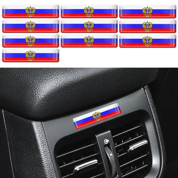 

3D Car Styling Decorative Epoxy Resin Emblem Badge Sticker Decals For Russia car sticker Double-headed Eagle Badge emblem
