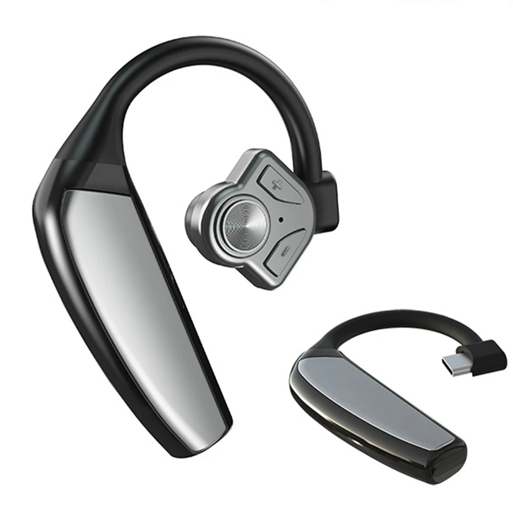 Наушники B1 Bluetooth с шумоподавлением гарнитура ушным крючком беспроводные