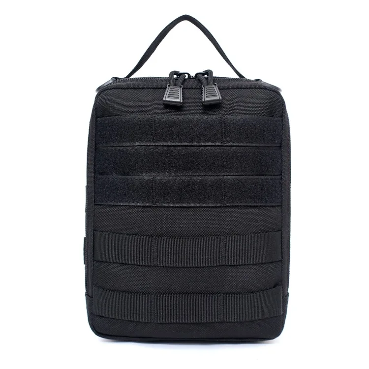 1000D аксессуар поясная сумка для улицы Военная тактическая поясная сумка многофункциональный инструмент EDC MOLLE поясная сумка на молнии сумка для хранения - Цвет: Black