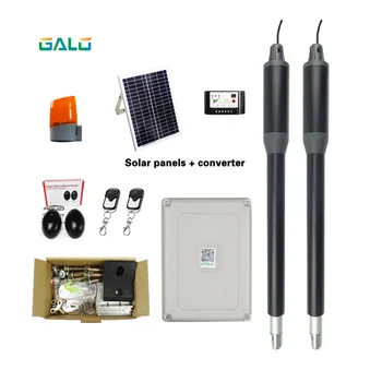 

solar power system door gate opener swing gate operator with remote control