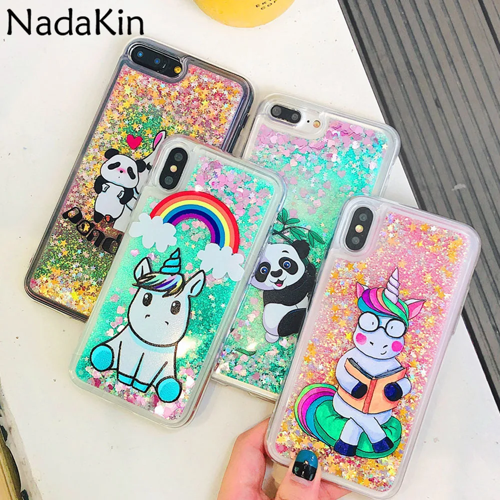 Glitter Lxury Liquid Sand Case Shell for iPhone 11 Pro X XS MAX XR 6 6S 7 8 Plus 5 5S SE Back Fitted Cover Stylish Painted |