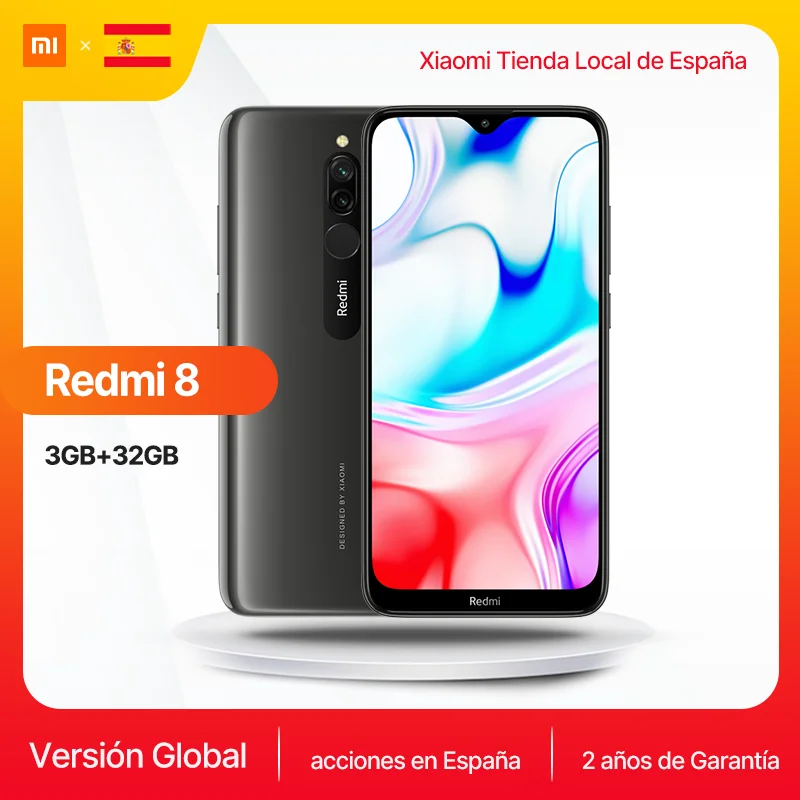 Xiaomi Redmi 8 смартфон 3 ГБ 32 Snapdragon 439 5000 мА батарея мобильного телефона 10 Вт Быстрая