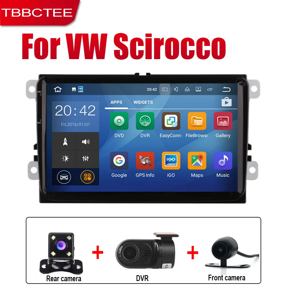 TBBCTEE Android автомобильный gps Navi для Volkswagen VW Scirocco 2008~ плеер навигация WiFi Bluetooth Mulitmedia система аудио - Цвет: Extre Items