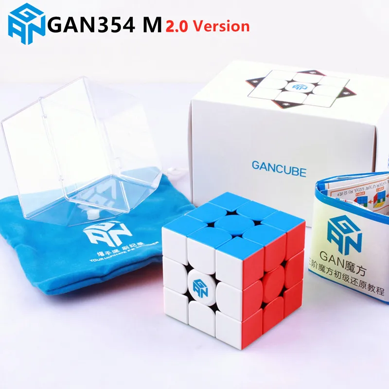 GAN356 X 3x3x3 magic magnetic speed gan cube professional gans puzzle gan354 M magnets 3x3 356 RS | Игрушки и хобби