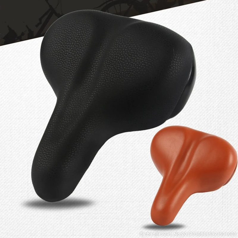 Подушка для велосипедного сиденья из искусственной кожи, удобная открытая велосипедная Подушка, противоударное велосипедное седло, велосипедная подушка, Аксессуары для велосипеда