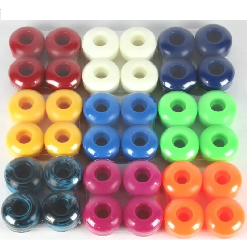 

52mm Skateboard Wheel Four Wheel Skateboard Wheel PU Wheel Road Brush Street Double Warping Action Wheel Slide Plate DIY Parts