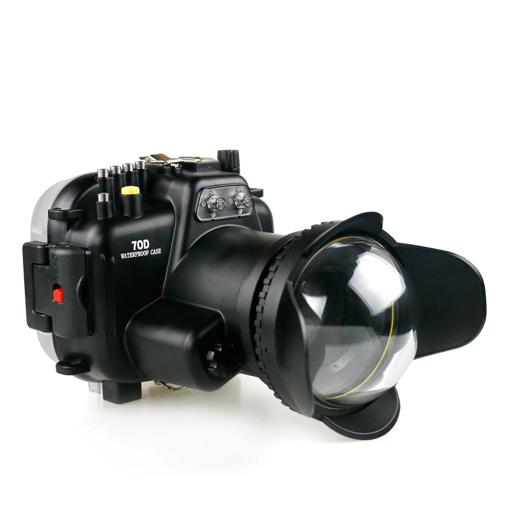 40M 130Ft Custodia Impermeabile Custodia Subacquea Per Fotocamera Custodia Subacquea Per Canon 70D 18-155Mm Custodia Custodia