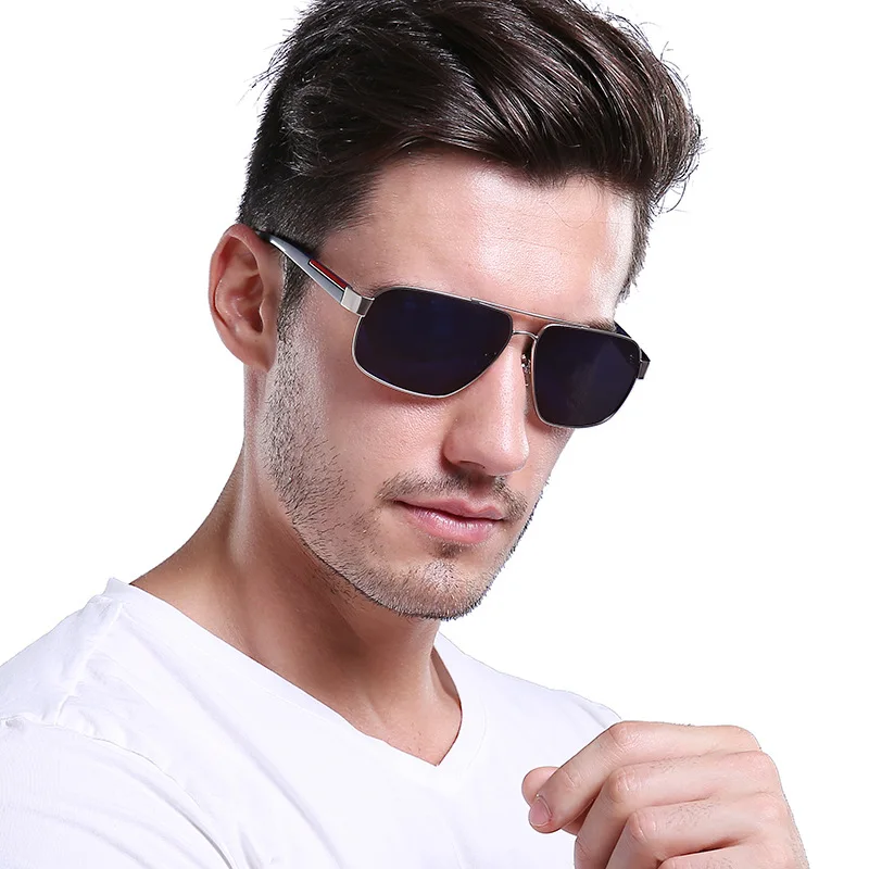 

FEISHINI 2022 Sunglass Women Vintage High Quality Plastic Titanium Shield Clear Sunglasses Polarized Men UV Protection