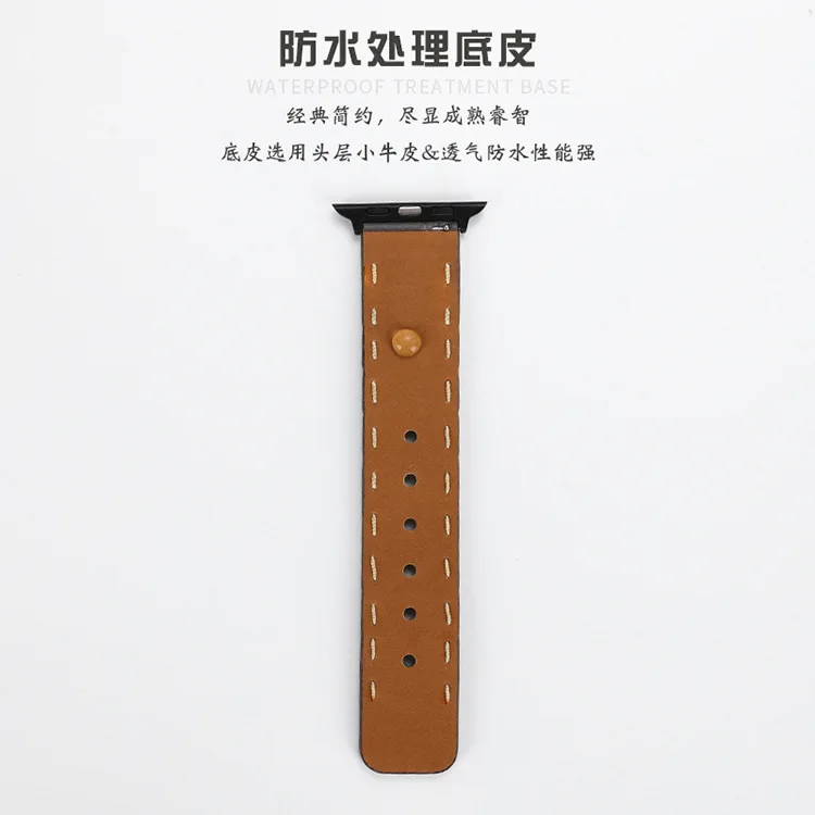 Роскошный ремешок из натуральной кожи петлевой для apple watch band series 4 3 2 1 42 мм 38 мм ремешок для iwatch 44 мм 40 мм