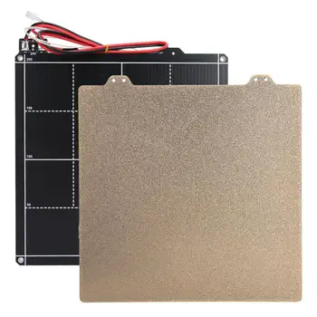 

3D Printer Hot Bed Platform High Density Black 220x220mm 24V with Gold Powder Plate
