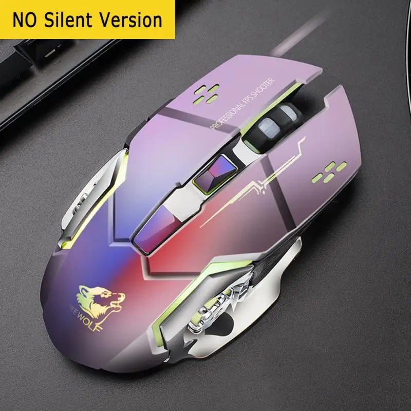 

4000 DPI LED Optical 6 Buttons USB Computer Mouse Gamer Mute Mouse For Laptop PC Ergonomic Wired Gaming Mouse