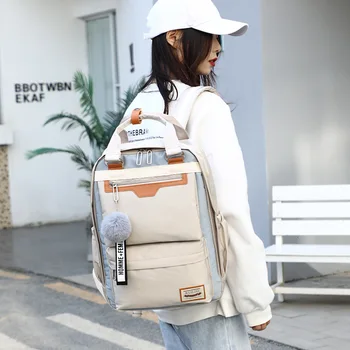 

Women Bag Waterproof Nylon Female Backpack Laptop Backpack For Middle School Student Travel Shoulder Backpacks School Bag