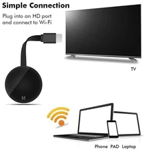 Sans fil HD HDMI projecteur de télévision sans fil 2.4G/5G double récepteur d'affichage WiFi pour Google vidéo numérique Streamer(China)