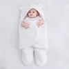 Cute Newborn Baby Boys Girls Blankets Plush Swaddle Wrap Ultra-Soft Fluffy Fleece Sleeping Bag Cotton Soft Bedding Set ► Photo 3/6