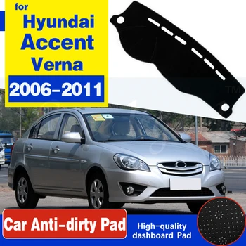 

Anti-Slip Mat Dashboard Cover Pad Sunshade Dashmat Carpet Accessories for Hyundai Accent Verna 2006 2007 2008 2009 2010 2011 MC
