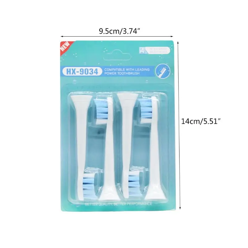 4 шт Сменные головки для электрической зубной щетки для Philips Sonic электрическая зубная щетка HX9024 HX9034 A6HB