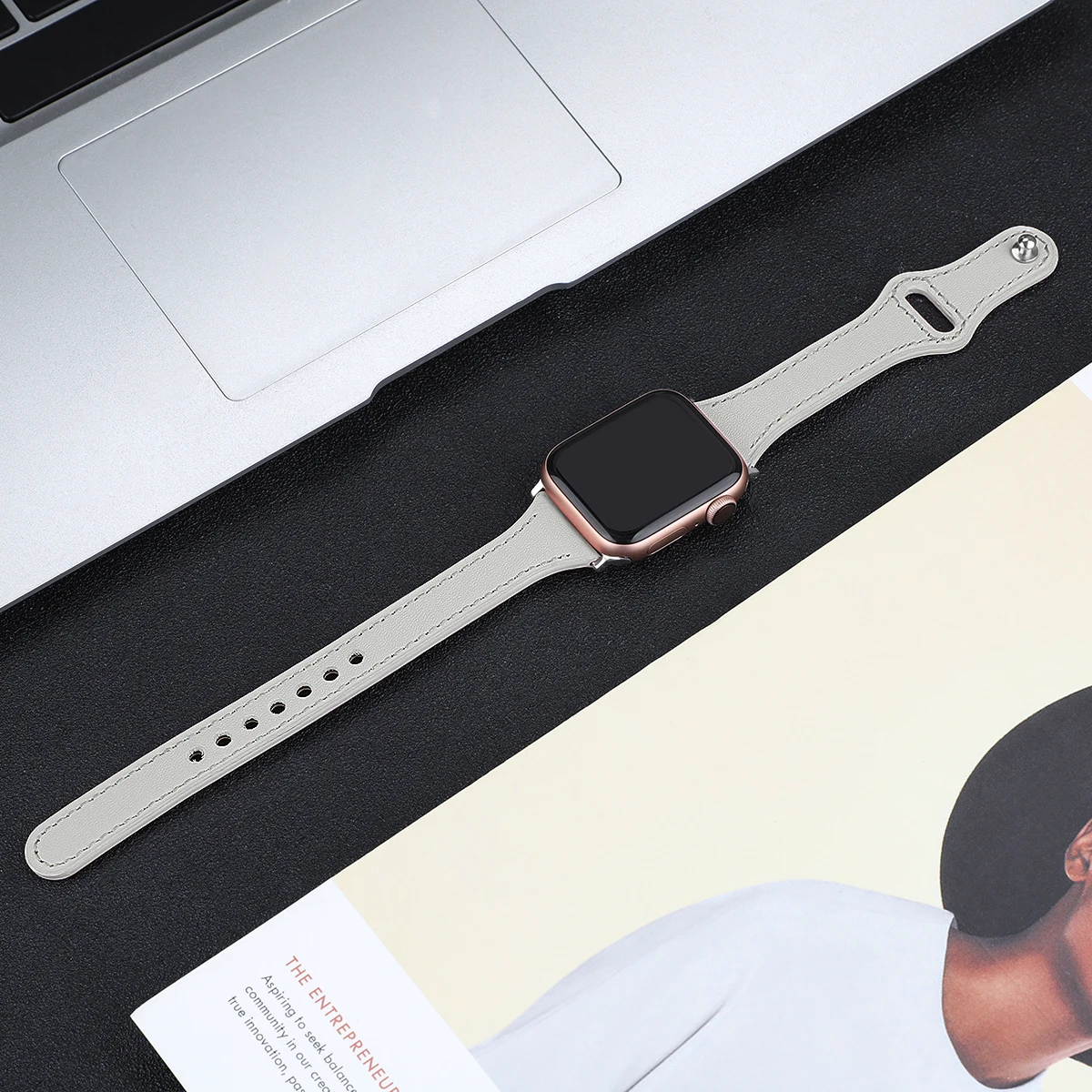 Ремешок для наручных часов Iwatch, полосы кожа Ремешки для наручных часов для Apple Watch, версии 5/4/3/2/1 Замена натуральная кожа полосы 83001