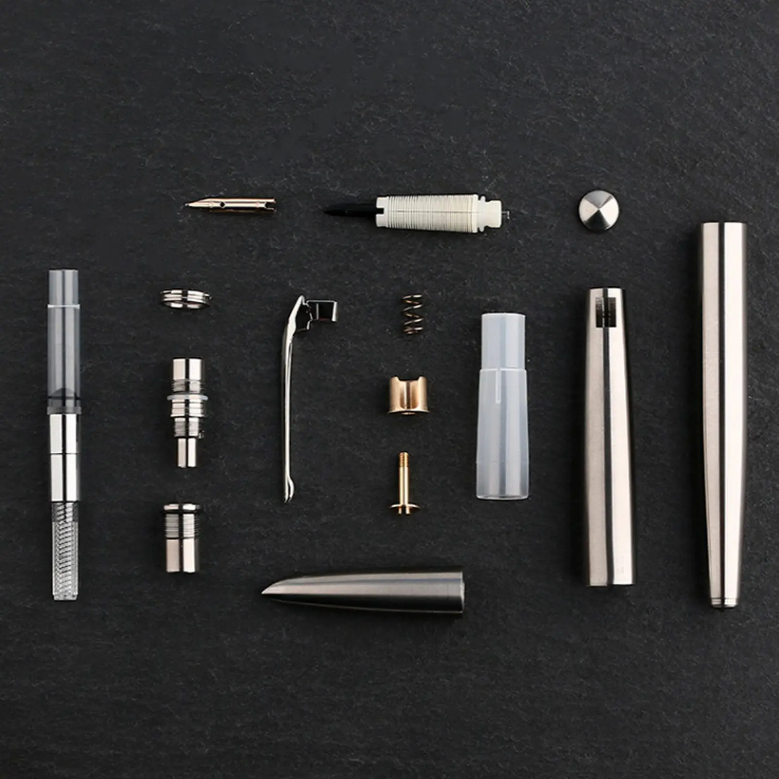 New Moonman Ti200 Metal matte Fountain Pen Titanium Alloy Ink Pen Iridium F tip 0.5mm Stationery Office School Supplies Gift 6