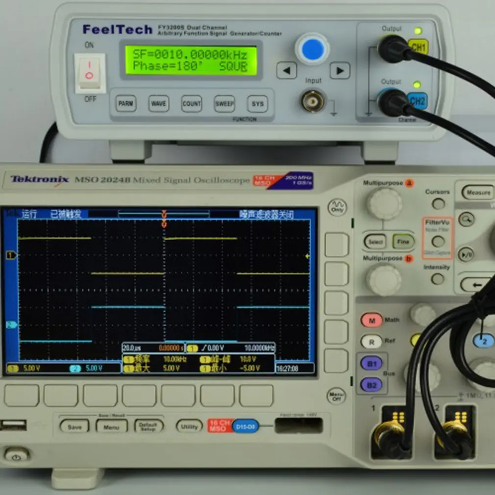 FellTech FY3200S 24 МГц цифровой DDS двухканальный функция генератор сигналов произвольной формы/импульсный частотомер США