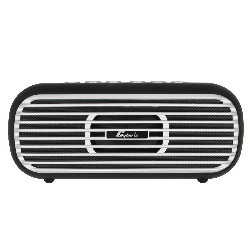 CYBORIS 40WPortable Type-C Wireless TWS Bluetooth Stereo Bass Speaker Audio DSP Sound TF Speaker Outdoor Christmas birthday Gift - Цвет: Black