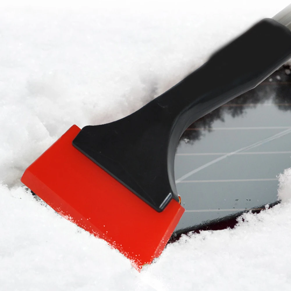 Multifunctional Outdoor Car Window Snow Shovel Long Handle Ice Scraper Snow Clear Removal Tool Deicer Cone Deicing Tool Cleaning