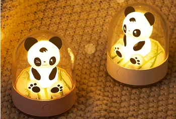

cute panda light LED night lamp cartoon night reading light with USB charger fragrance lamp for gift sending