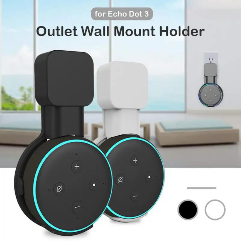 Wall Mount Holder Speaker Case For Amazon Echo Dot 3rd Generation Built-in Cable Management Space-Saving Accessories | Электроника