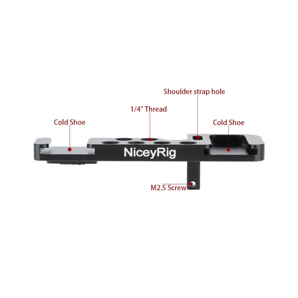 NICEYRIG для sony A6400 A6300 A6000 A6500 пластина перемещения холодного башмака левая сторона для камеры sony A6 серии