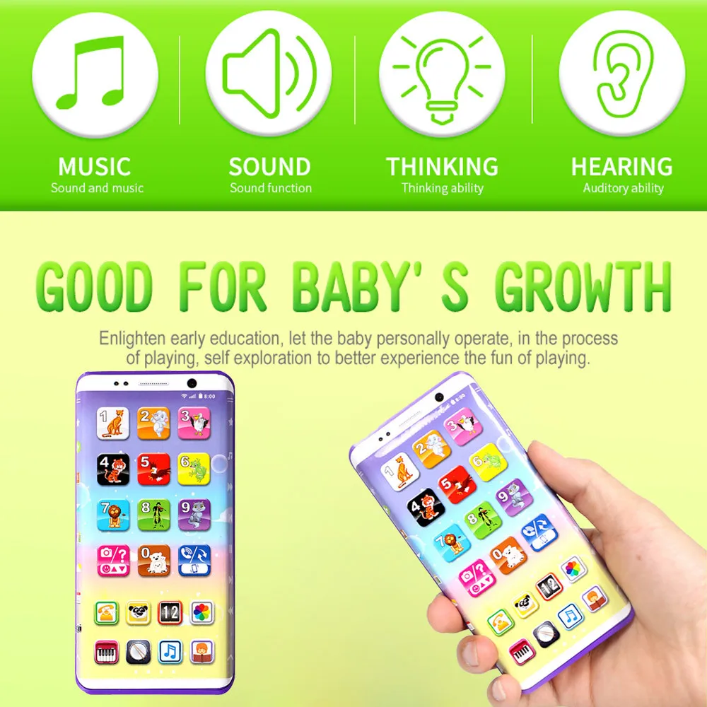 

Education For Kids Fun Learning Toys For Children Mobile Phone Toy Music Learning New Animal Chat Count Smart Phone ToyW808