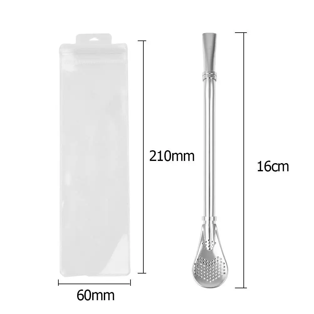 Stainless Steel Drinking Straw Tea Filter Handmade Yerba Mate Tea Strainer Gourd Washable Drinking Straws Tool