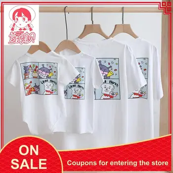 

T-shirts For Mothers And Daughters, Family Matching, Parent-child Wear, Half-sleeved Tops, Baby Foreign Short-sleeved Family