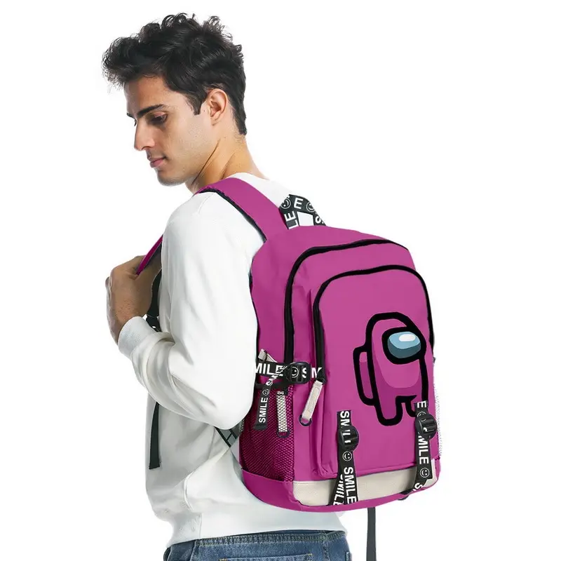 

Among Us Men Laptop Backpack Bags Unisex Travel Fashion Backpack Students Teenager Boys Girls School Bags Oxford Waterproof Bag