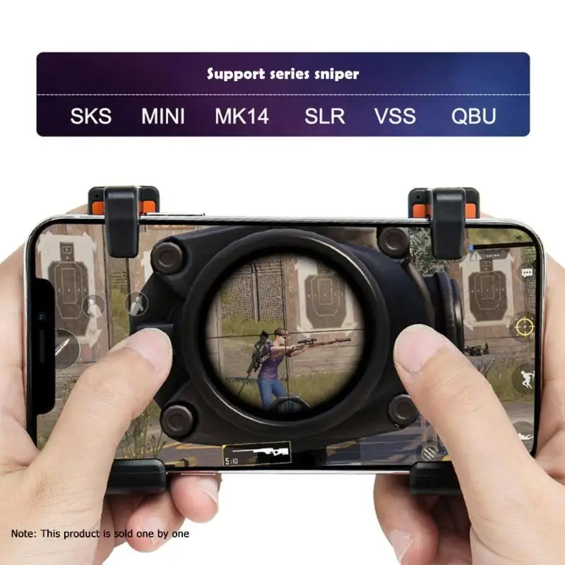  M16 PUBG Mobile Phone Game Fire Button Aim Key Smart Phone L1 R1 Gaming Trigger Capacitance Conduct