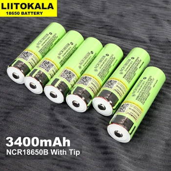 

Original 8PCS Liitokala NCR18650B 3.7V 3400mah 18650 rechargeable lithium battery Suitable for flashlight battery (No PCB)