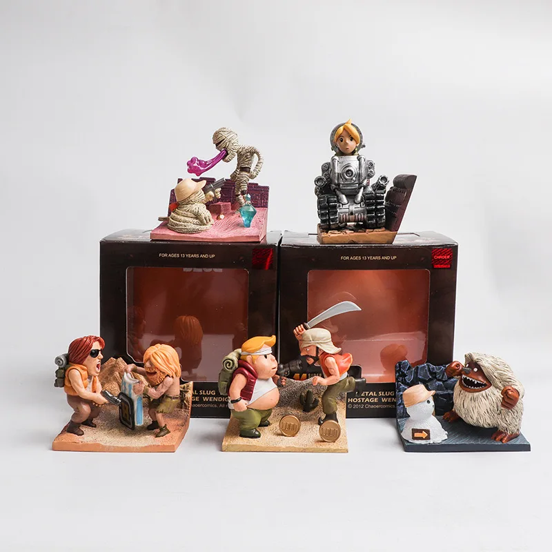 8 см японская игра-Аниме металлическая пуля имитации сцены кукла модель игры