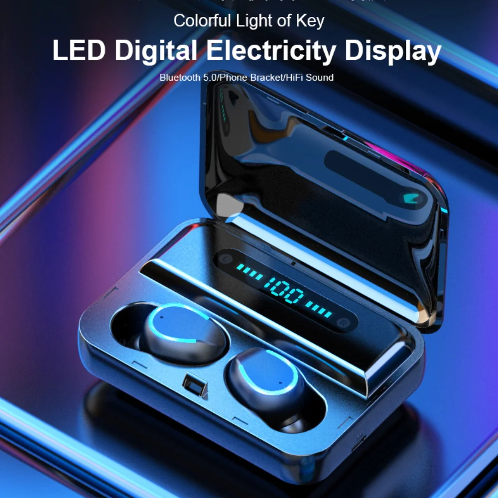 Bluetooth 5 0 TWS Earphone Wireless Stereo Earbuds fone Bluetooth Headphones TWS Sport Waterproof Earphones For IPhone Android