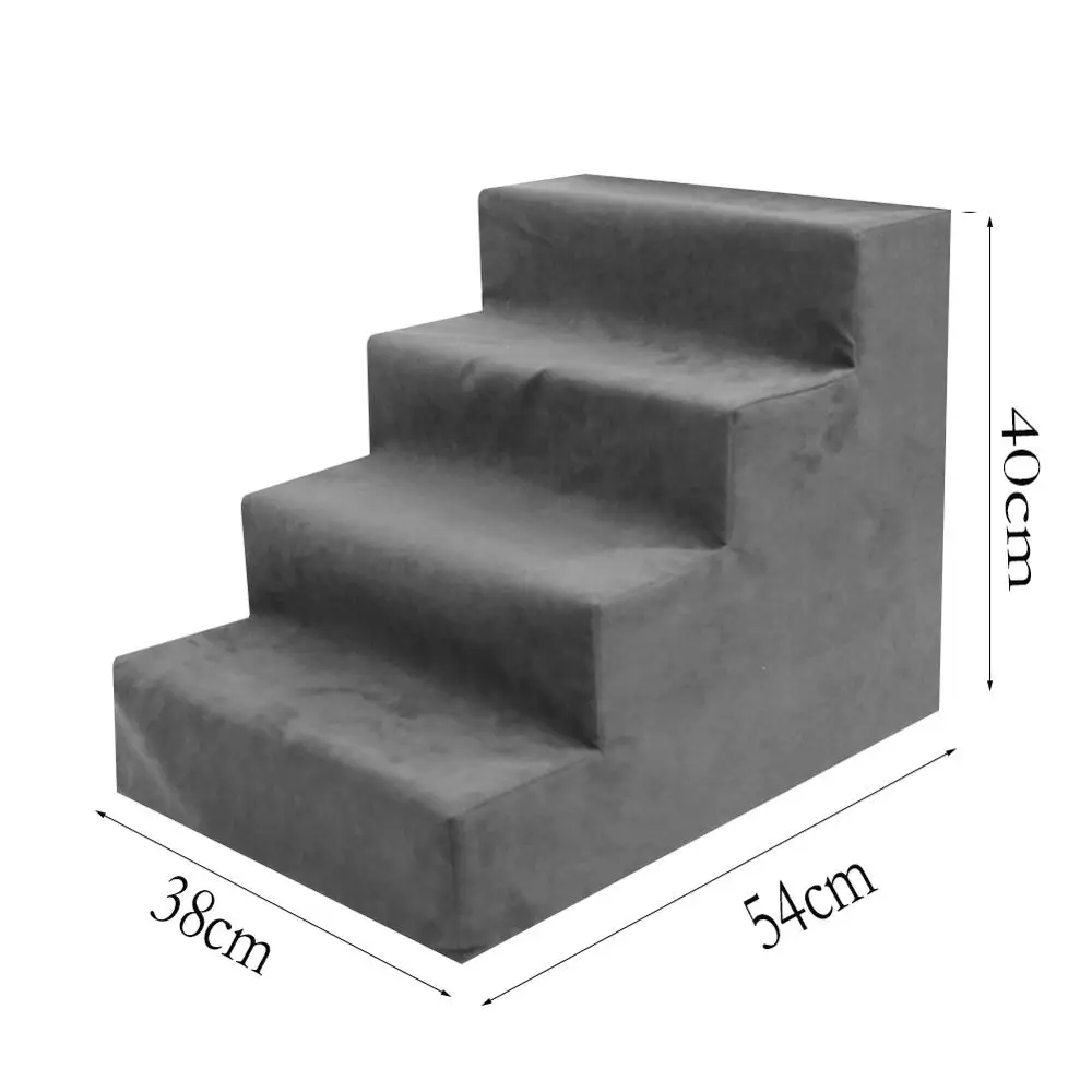 Velvet Holster Easy Step Dog Stairs with Anti-slip Bottom Ramp Ladder Indoor Pet Gear for Dog Cat Puppy To Get On Bed Sofa Dog Stair Cat Ladder Pet Step for Climbing Exuberanter 2 Step Pet Stairs Velvet Holster Easy Step Dog Stairs with Anti-slip Bottom Ramp Ladder Indoor Pet Gear for Dog Cat Puppy To Get On Bed Sofa Dog Stair Cat Ladder Pet Step for Climbing Exuberanter 2 Step Pet Stairs