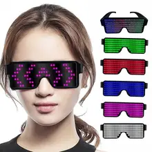 

Electronic Eyeglasses with Luminous LED Light Birthday Party Carnival Props