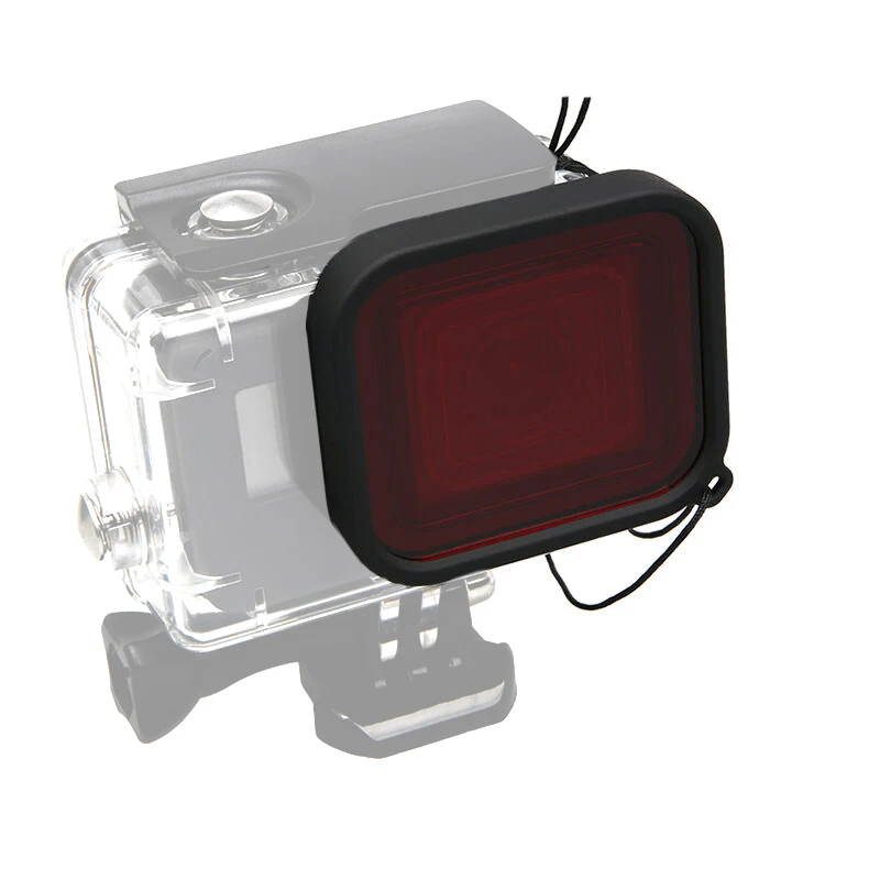 Дайвинг фильтр крышка объектива для GoPro Hero 7 Белый Серебряный Водонепроницаемый Корпус чехол абсолютно и высокое качество