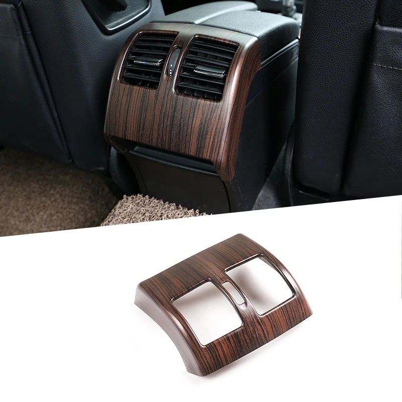 

For Mercedes Benz C Class W204 2008-2013 Pine Wood Grain ABS Car Rear Air Conditioning Vent Decorative Frame Trim Accessories