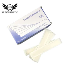 100pcs Disposable Wooden Waxing Wax Tongue Depressors Sterilized Individually Paper Packing Tattoo Supplies Beauty Health Tool