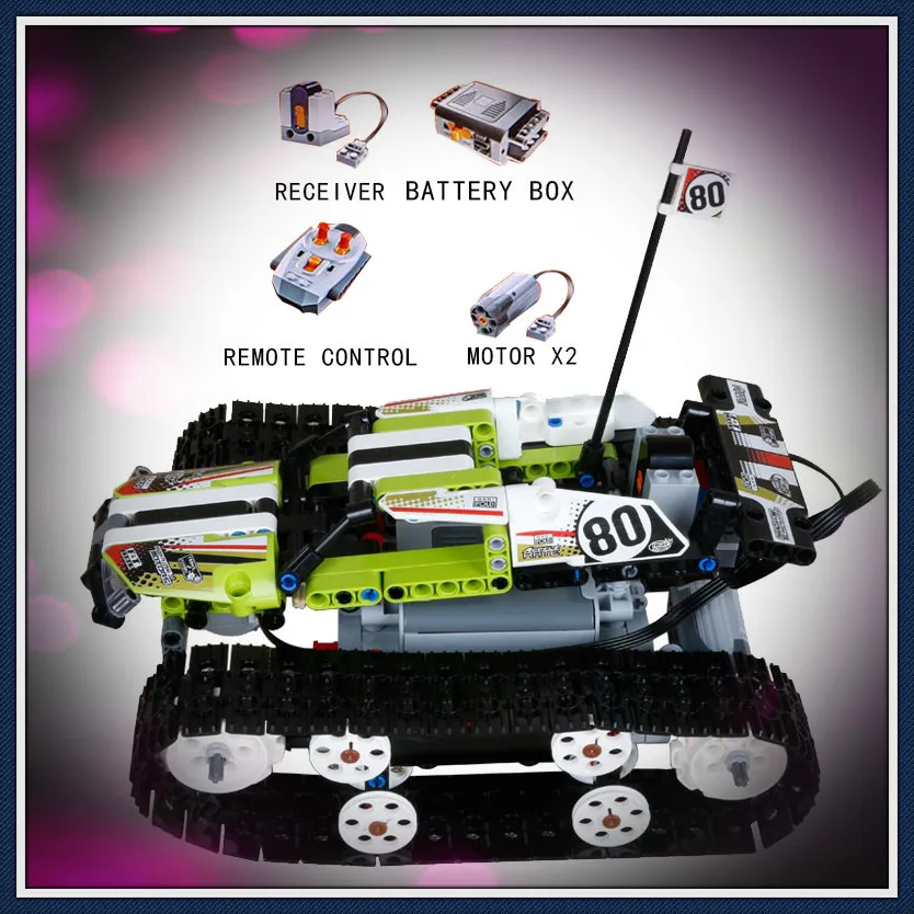 

Technic The RC Track Remote-control Racer Building Block 20033 397Pcs Children's Toy Birthday Gift 42065