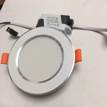 

4pcs/lot Led Downlight Lamp 5w 7w 3 Color Light Ceiling Recessed Downlights Round Led Panel Light With Driver Led Spot Lights