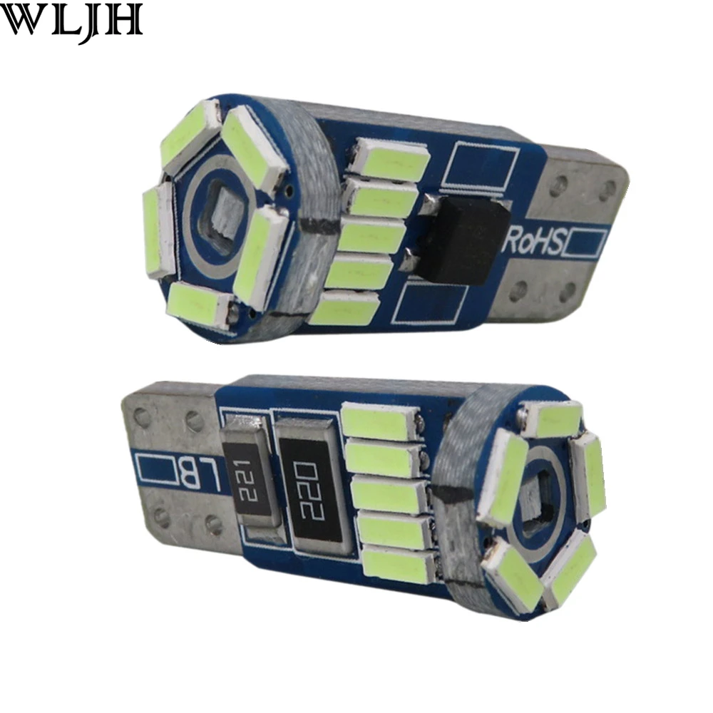 WLJH 10x Canbus Led T10 2825 W5W 4014 SMD 12v автомобильный светильник Наружный боковой маркер
